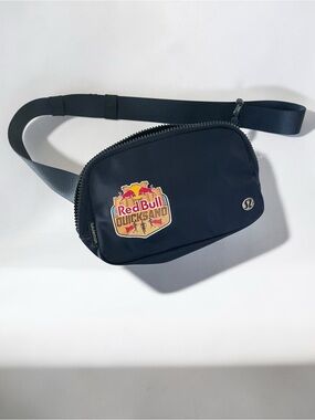 Lululemon Navy Belt Bag w/ Red Bull QuickSand Patch | Crossbody Waist Bag